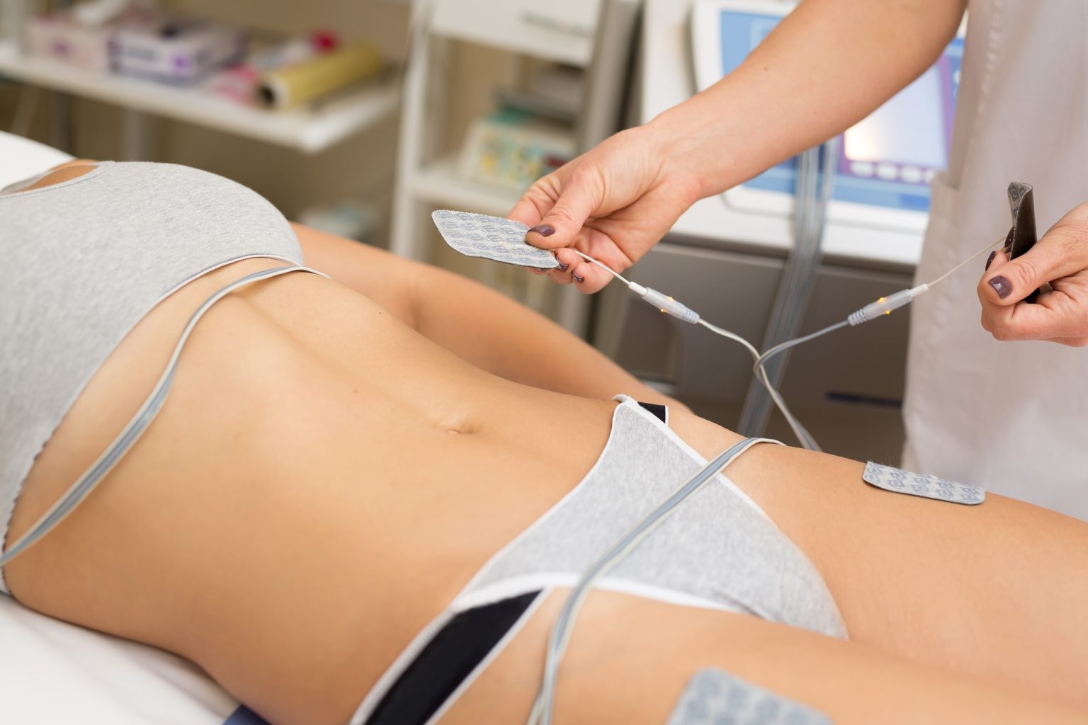 Close-up of biostimulating apparatus for anti-cellulite lipomassage.